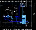 Mechanical Drawing of Fiber Optic Interface Board