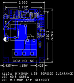 RS232 Relay Mechanical Drawing