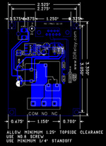 RS232 Relay Mechanical Drawing