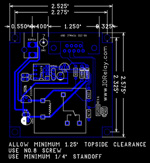 RS232 Relay Mechanical Drawing
