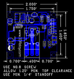 RS232 Relay Mechanical Drawing