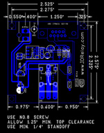RS232 Relay Mechanical Drawing
