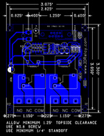 RS232 Relay Mechanical Drawing