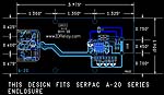 Mechanical Drawing of Fiber Optic Interface Board