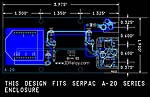 Mechanical Drawing of Fiber Optic Interface Board