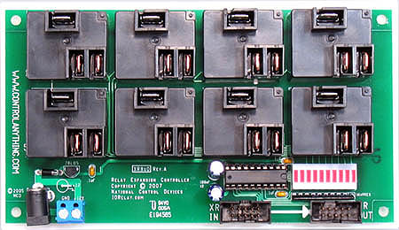 8-Channel 20A SPDT Expansion Relay Controller