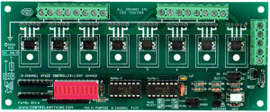 8 Channel Speed Controller Light Dimmer Board