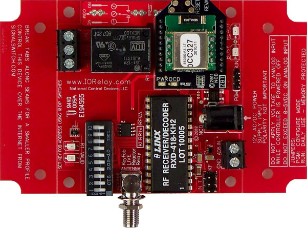 Keyfob Controlled Reactor Relay Controller