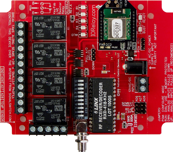 Keyfob Controlled Reactor Relay Controller