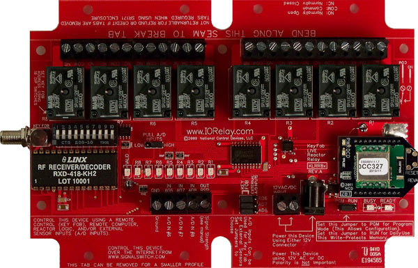 Keyfob Controlled Reactor Relay Controller
