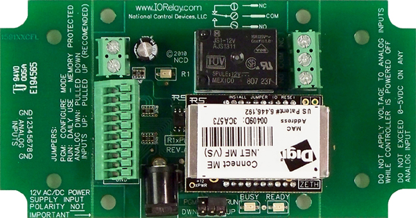 R15PL_ZETH-NET Ethernet ProXR Lite Relay Controller