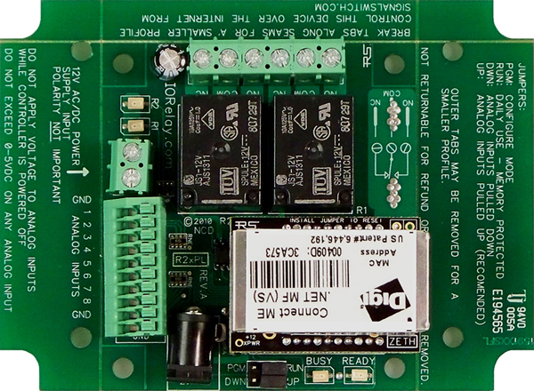 R25PL_ZETH-NET Ethernet ProXR Lite Relay Controller