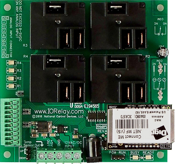 R420PL_ZETH-NET Ethernet ProXR Lite Relay Controller