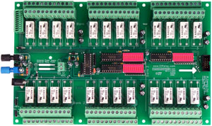 24 Channel Fiber Optic DPDT Relay
