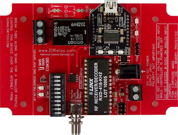 Keyfob Controlled Reactor Relay Controller