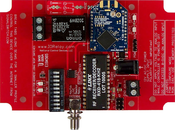 Keyfob Controlled Reactor Relay Controller