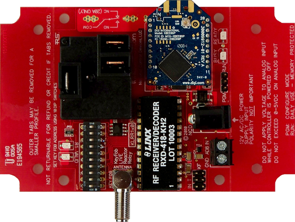 Keyfob Controlled Reactor Relay Controller