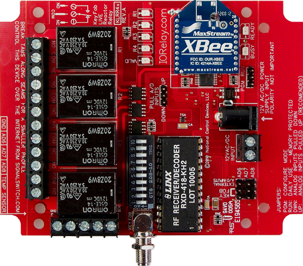Keyfob Controlled Reactor Relay Controller