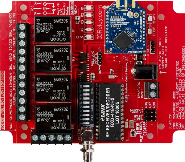 Keyfob Controlled Reactor Relay Controller