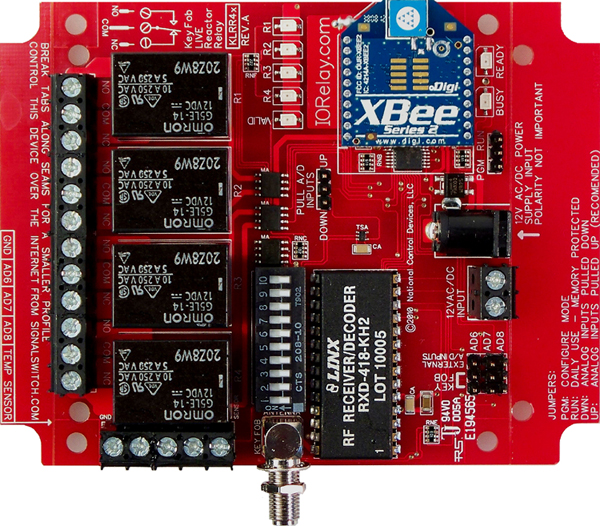 Keyfob Controlled Reactor Relay Controller