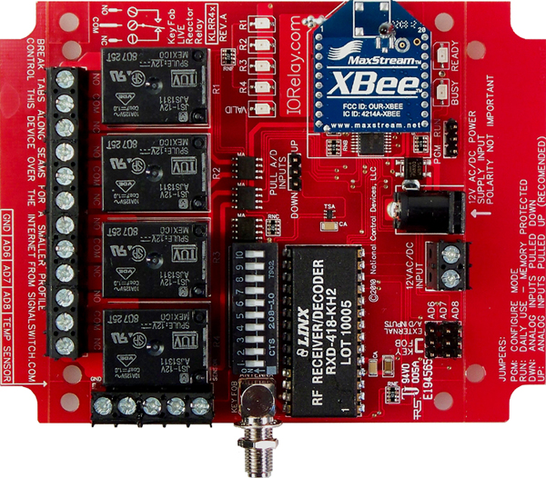 Keyfob Controlled Reactor Relay Controller