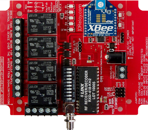 Keyfob Controlled Reactor Relay Controller