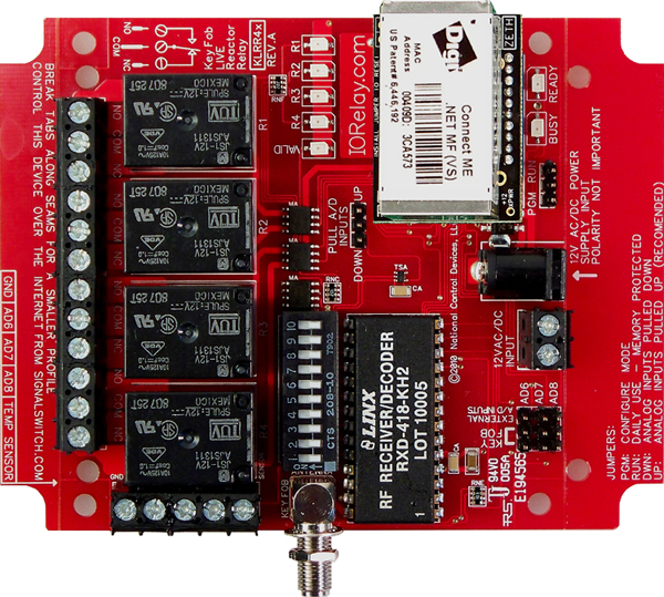 Keyfob Controlled Reactor Relay Controller