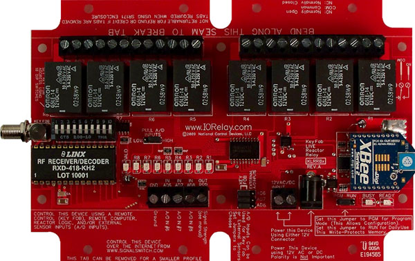 Keyfob Controlled Reactor Relay Controller