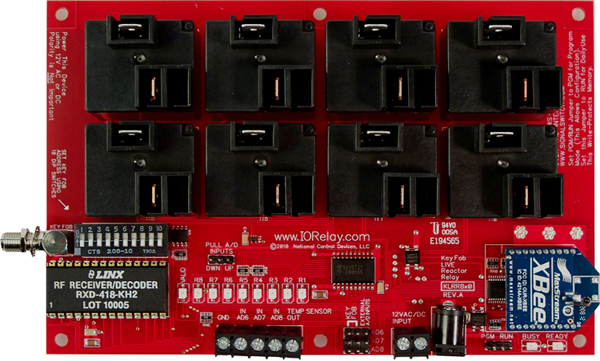 Keyfob Controlled Reactor Relay Controller