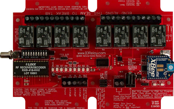 Keyfob Controlled Reactor Relay Controller