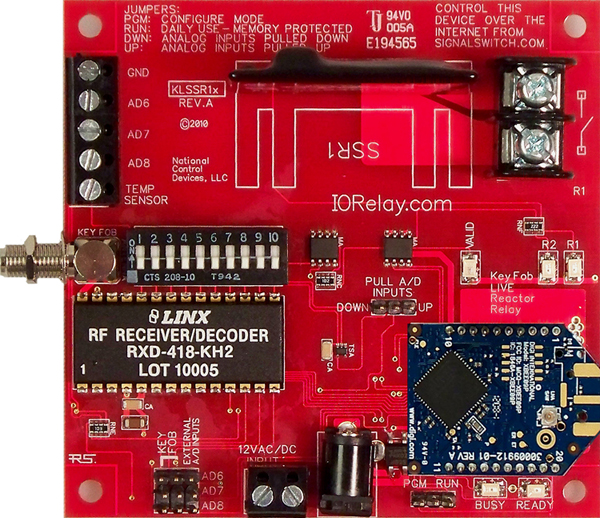 Keyfob Controlled Reactor Relay Controller