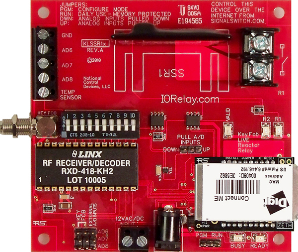 Keyfob Controlled Reactor Relay Controller