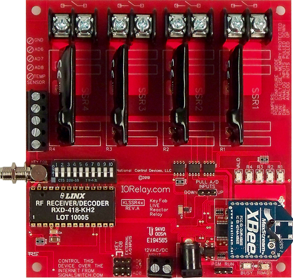 Keyfob Controlled Reactor Relay Controller