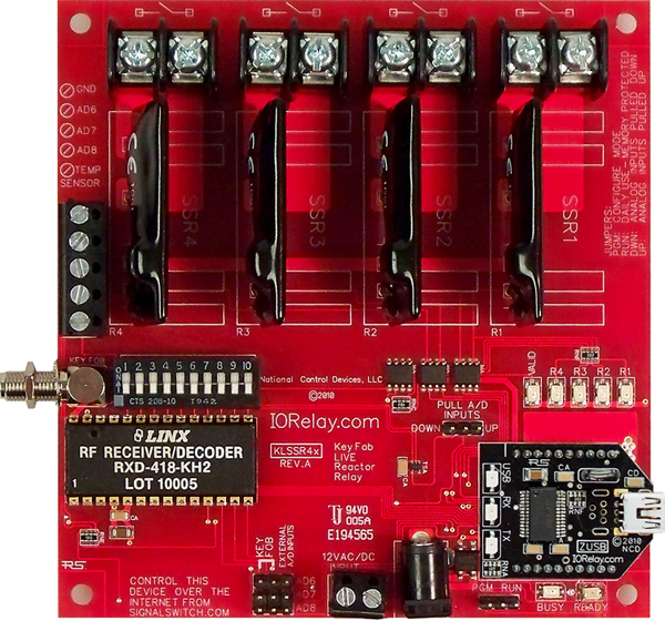 Keyfob Controlled Reactor Relay Controller