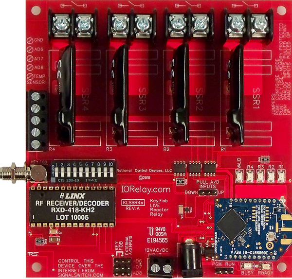 Keyfob Controlled Reactor Relay Controller