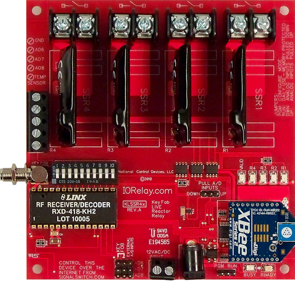 Keyfob Controlled Reactor Relay Controller