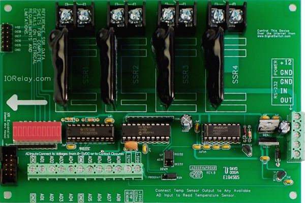 ADSSR4xPROXR_MIX RS232 Relay Controller
