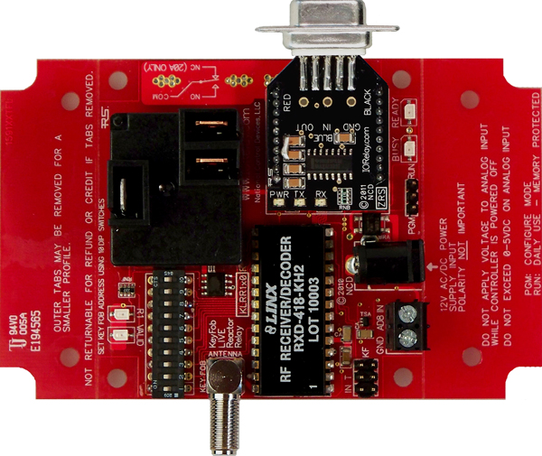 Keyfob Controlled Reactor Relay Controller