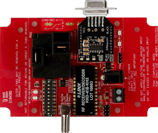 Keyfob Controlled Reactor Relay Controller