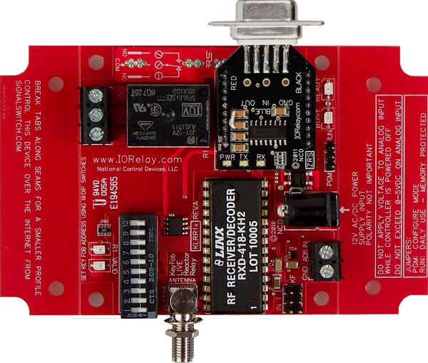Keyfob Controlled Reactor Relay Controller
