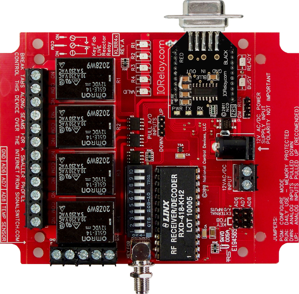 Keyfob Controlled Reactor Relay Controller