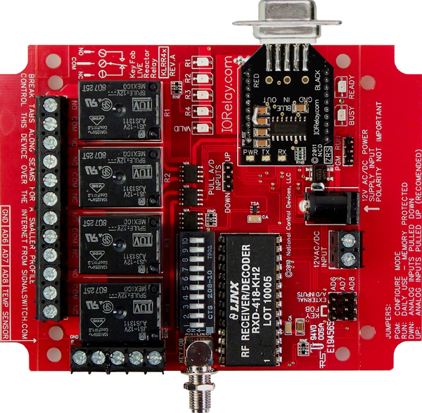 Keyfob Controlled Reactor Relay Controller