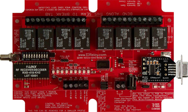 Keyfob Controlled Reactor Relay Controller