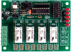 4 Channel 1-Amp DPDT Small Signal Relay Controller Board