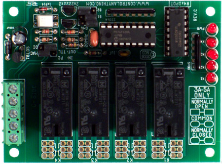 R43DPDT RS232 Relay Controller