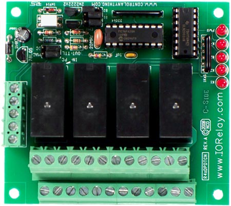R45DPDTCN RS232 Relay Controller