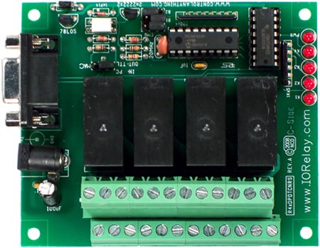 R45DPDTCNRS RS232 Relay Controller