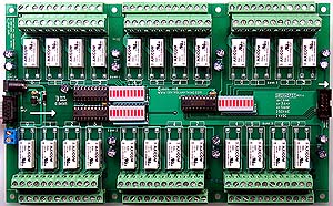 24-Channel 1A DPDT Expansion Relay Controller