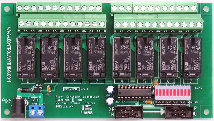 Relay Pros 8Channel 3A DPDT Expansion Relay Board